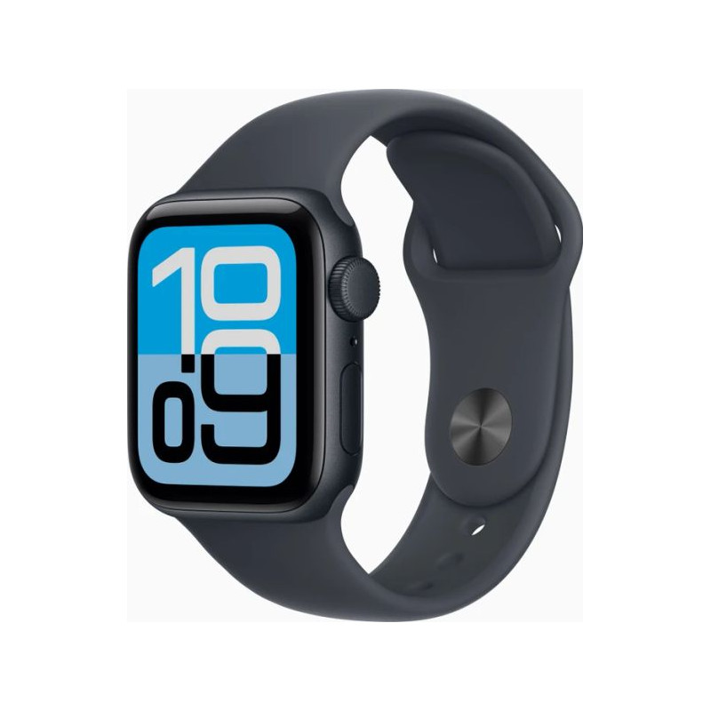 Apple Watch SE 3 40mm Aluminium Midnight avec Sport Strap Midnight S/M MEH94
